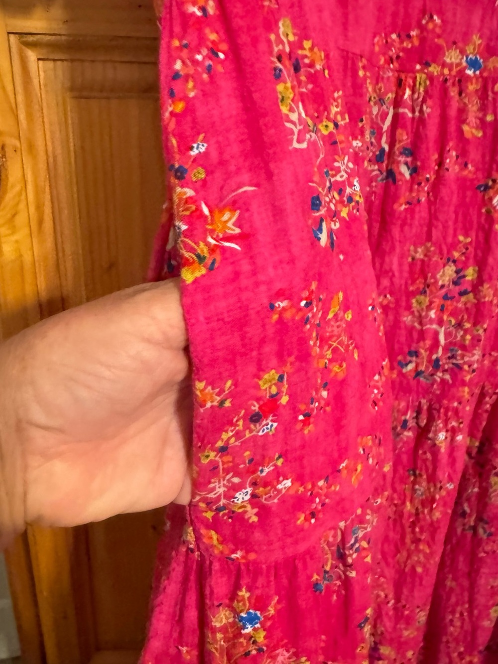 Women’s Hot Pink Summer Dress - Picture 3 of 5
